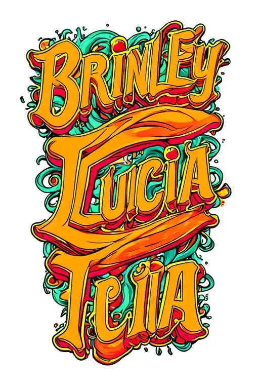 "Brinley Lucia " hurricane, Storm, little bit of sunshine tattoo design idea