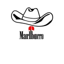 marlboro cigarettes with cowboy hat flash tattoo design idea