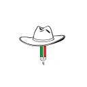 marlboro cigarettes with cowboy hat flash tattoo design idea