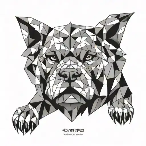 chow chow foo dog tattoo design idea