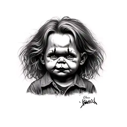 Chucky tattoo design idea