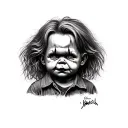 Chucky tattoo design idea