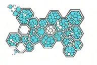 hexagonal honeycomb cells tattoo design idea