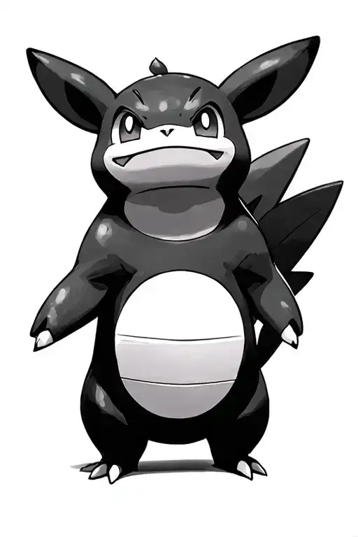 snorlax, bulbasaur, squirtle, charmander, eevee and pikachu tattoo design idea