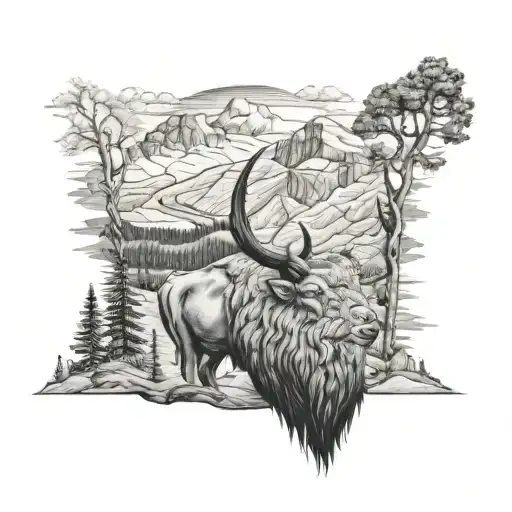 Yellowstone tattoo design idea