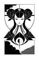 kaguya tattoo design idea