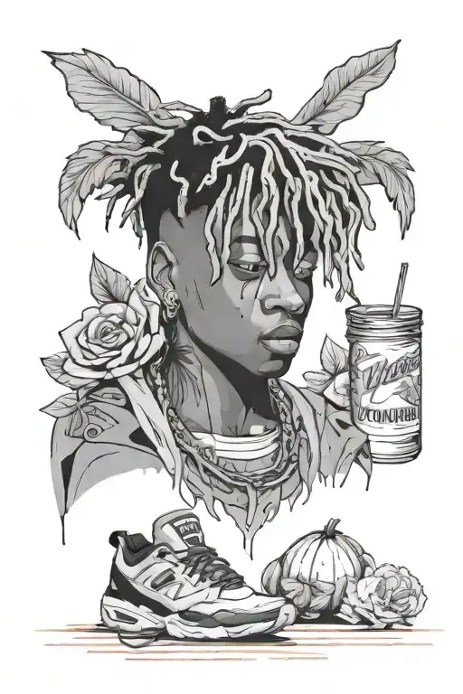 Juice WRLD tattoo design idea