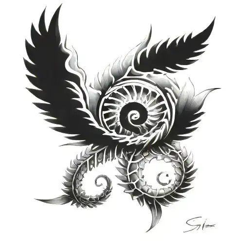 Spinal tattoo design idea