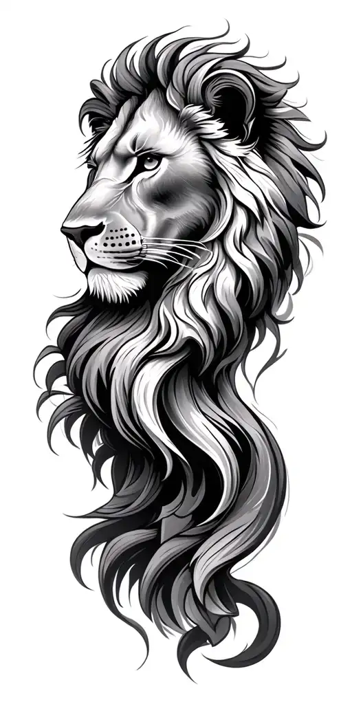 Leo zodiac sign incorporated tattoo design idea