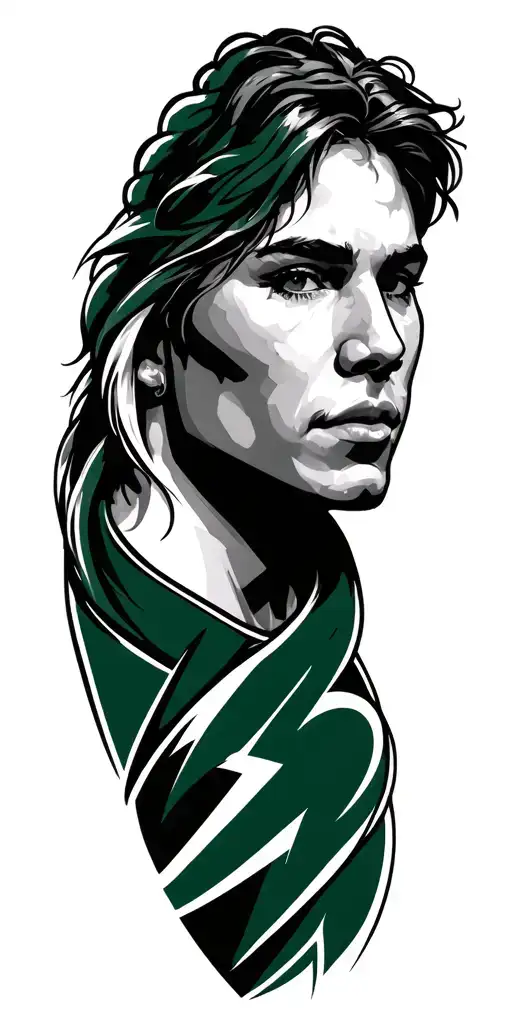 maple leaf. son cody. son bradley. wife ashley. tampa bay lightning. buffalo bills. university of south florida. father  tattoo design idea