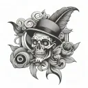 Omerta script tattoo design idea