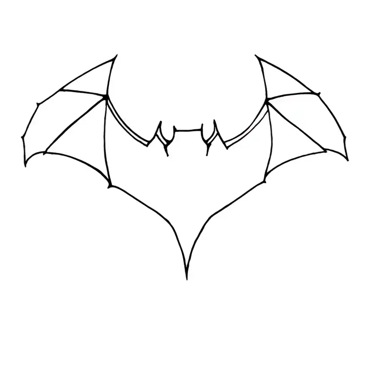 Bat Collarbone tattoo design idea