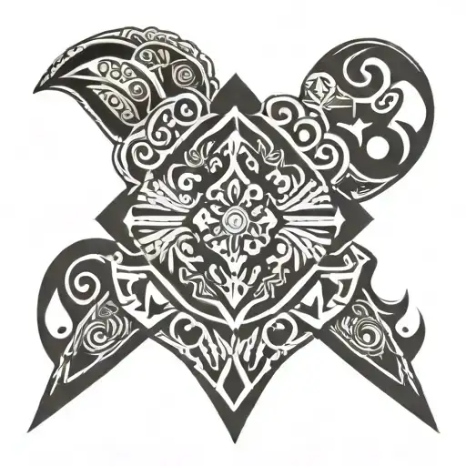 Hmong inspired Polynesian tattoo tattoo design idea