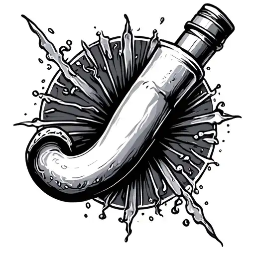 Meth Pipe tattoo design idea