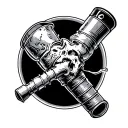 Meth Pipe tattoo design idea