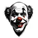 Clown Face tattoo design idea