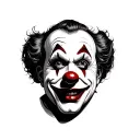 Clown Face tattoo design idea