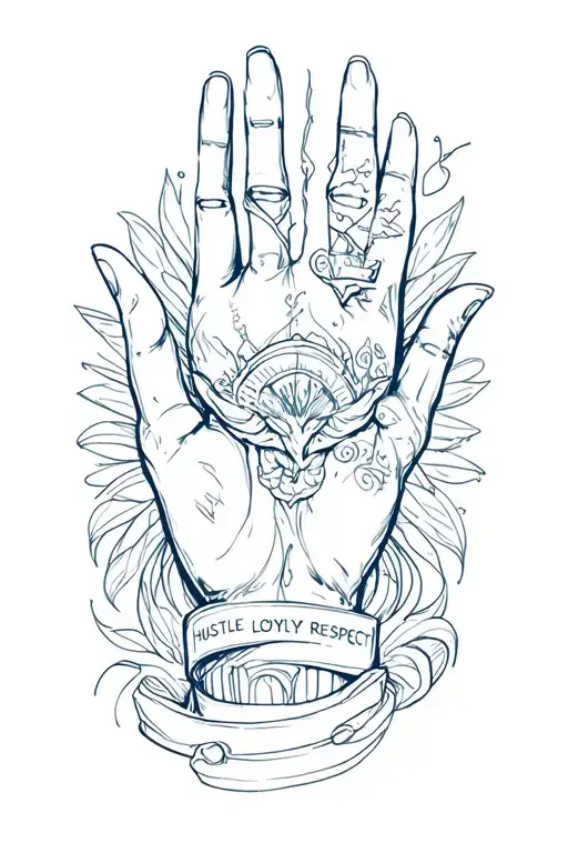 Hustle Loyalty Respect tattoo design idea
