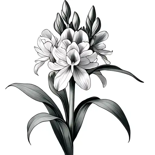 Hyacinth tattoo design idea