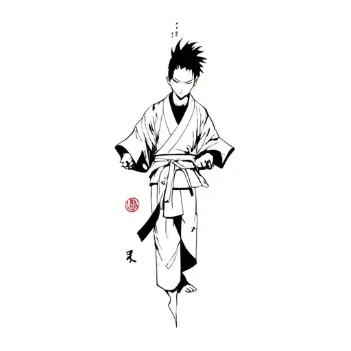 Yuji Itadori Jujutsu Kaisen tattoo design idea