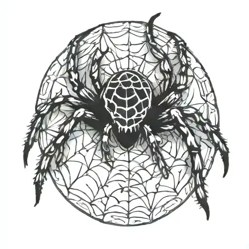 spider on a saltine cracker tattoo design idea