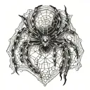 spider on a saltine cracker tattoo design idea