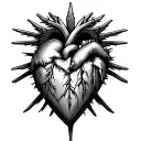 The Reaper Sacred Heart tattoo design idea