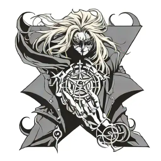 anime hellsing alucard Eye tattoo design idea