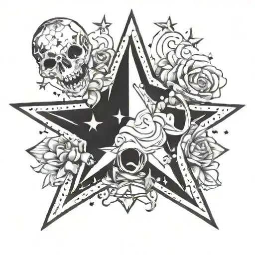 tatto inspired in the song star shopping lil peep tattoo design idea