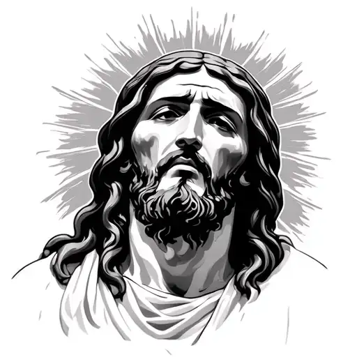 black jesus cry later tattoo design idea