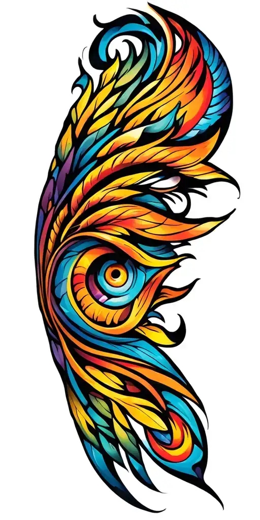 gay tribal design inspired tattoo design idea