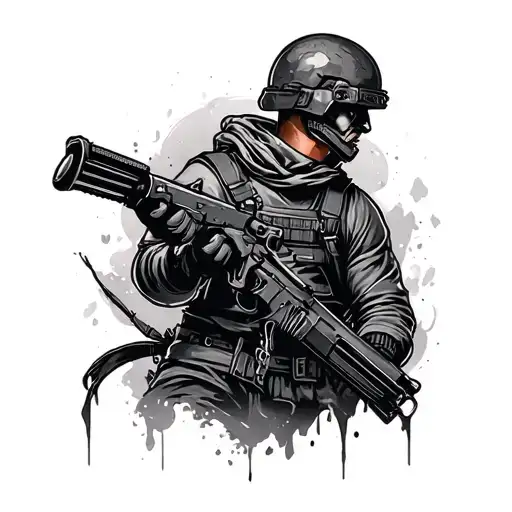 Battle Royale tattoo design idea