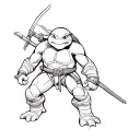 ninja turtles tattoo design idea