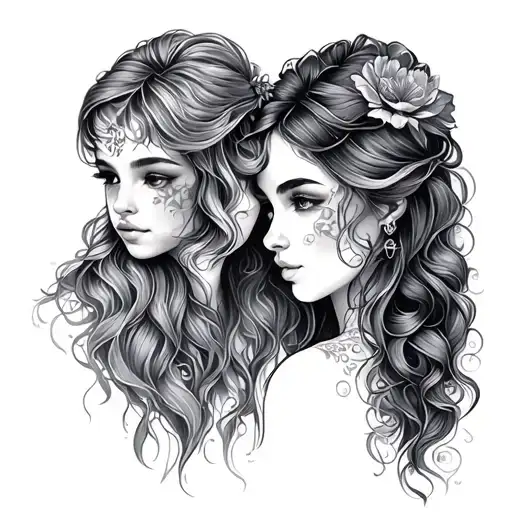 Childrens Names river and maeve tattoo design idea