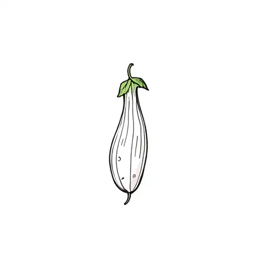 an eggplant tattoo design idea