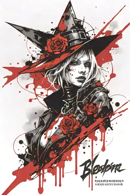 bloodborn lady maria tattoo design idea