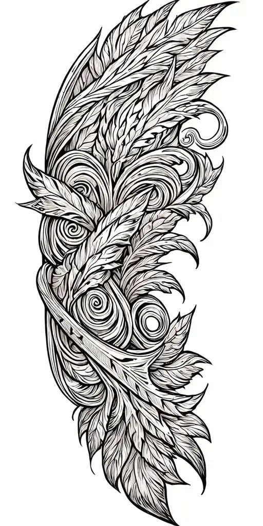 Incorporate leather tooling patterns into a western tattoo design tattoo design idea