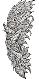Incorporate leather tooling patterns into a western tattoo design tattoo design idea