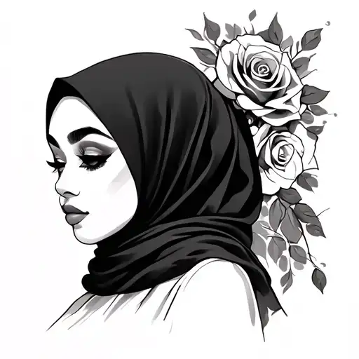 Sissy Muslimah Slut tattoo design idea