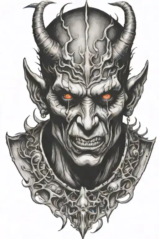 demon prince tattoo design idea