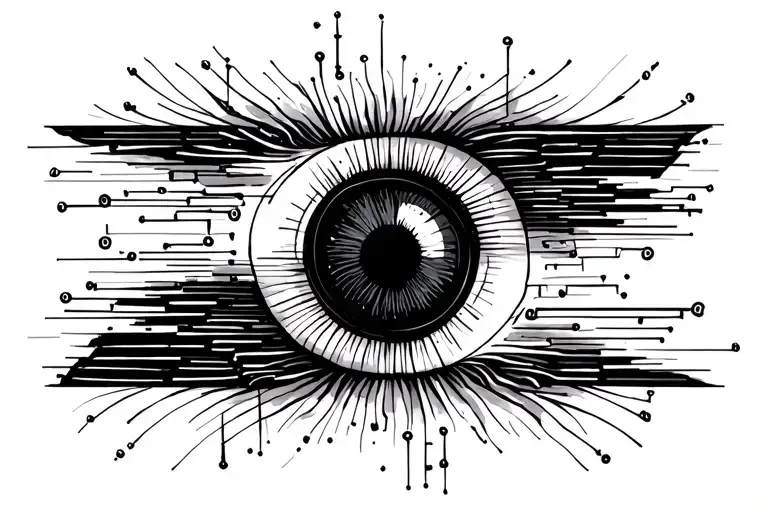 morse code line tattoo design idea