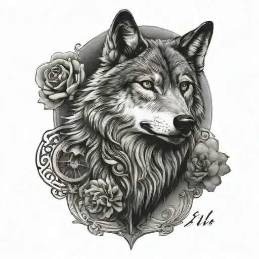 wolf moon Roman's 8:11 tattoo design idea