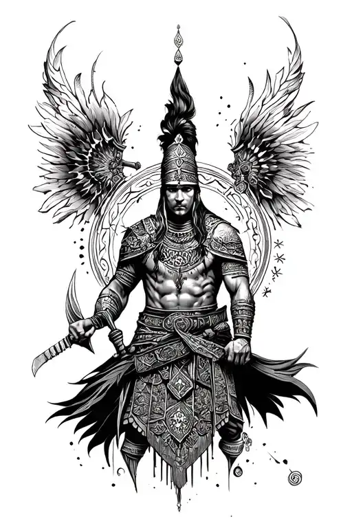 "Turkish" Turkish warrior tattoo design idea