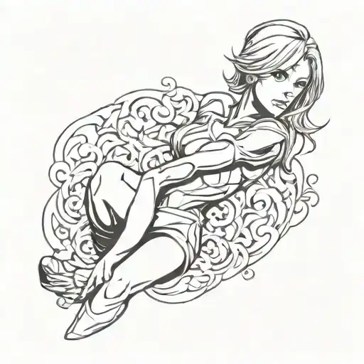 thick annie leonhart sexy nude tattoo design idea