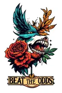 Beat The Odds tattoo design idea
