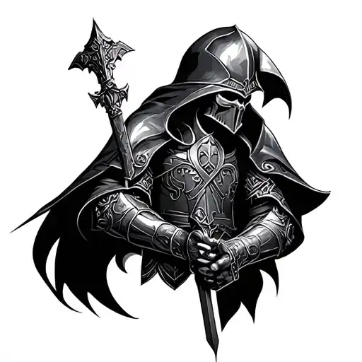 Black Templar tattoo design idea