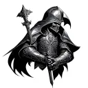Black Templar tattoo design idea