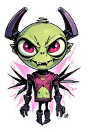 Invader Zim Gir Evil tattoo design idea
