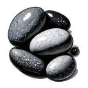 Pebble tattoo design idea