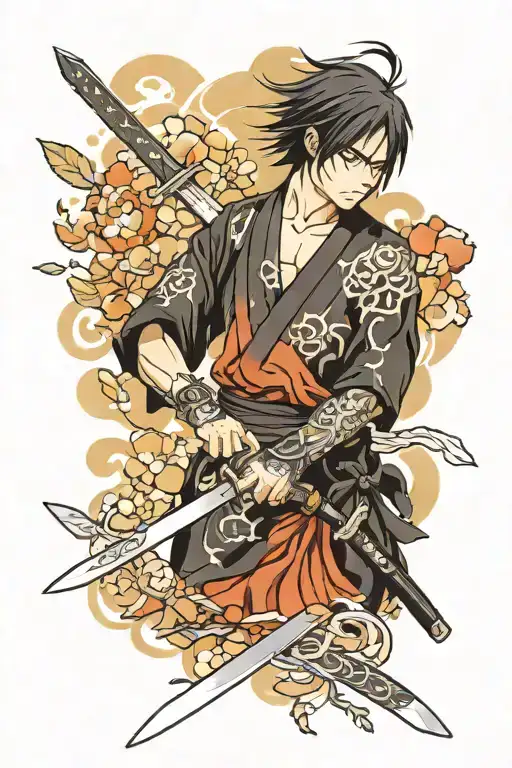 kirito sword x tattoo design idea